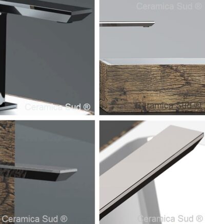 Meascthóir Mariani Series 5 Set Spout ARD le haghaidh báisíní níocháin countertop ard DRAMHAÍOLA ÁIRITHE - íomhá 6