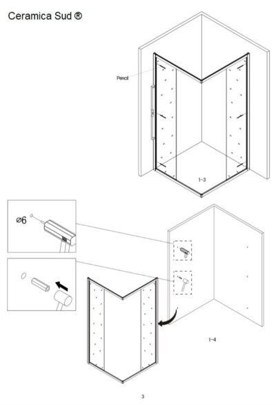 Box doccia Piazza angolare 100 x 100 cm. cristallo anticalcare spessore 6 mm. - immagine 39
