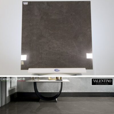 STOCK ULTIMI 30 MQ. - Pavimento gres porcellanato da interno effetto marmo arabescato grigio lucido 80 x 80 cm.