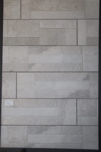 Pavimento da esterno gres porcellanato effetto pietra Bianca palladiana quadrati geometrici 60x15 cm - immagine 7
