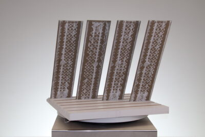Pavimento da esterno gres porcellanato effetto pietra Bianca palladiana quadrati geometrici 60x15 cm - immagine 21