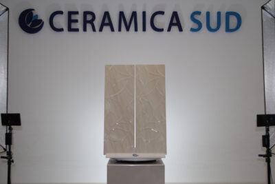 Rivestimento bagno foglia rilievo 3D lucido contemporaneo Made In Italy 33,3 x 100 cm. - immagine 5