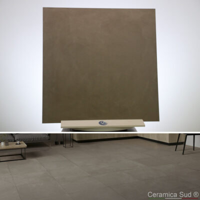 Pavimento effetto pietra colore sabbia vulcanica scura gres porcellanato R10 antimacchia 90 x 90 cm. - immagine 15