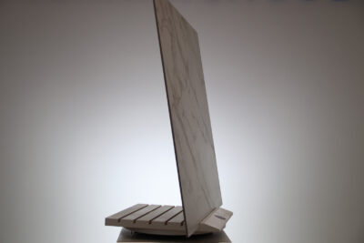 Monocibec indvendigt porcelænsstentøjsgulv med hvid statuer marmoreffekt og 3D-relieffer 120 x 120 cm. - billede 19
