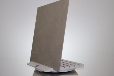 Vierkante beige steeneffect porseleinen steengoedvloer 90 x 90 cm. - afbeelding 8
