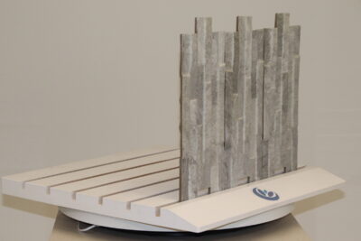 Frostbeständiger Außenbelag mit perlweißem Quarzit-Effekt, 42 x 16 cm. - Bild 8