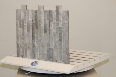 Frostbeständiger Außenbelag mit perlweißem Quarzit-Effekt, 42 x 16 cm. - Bild 15