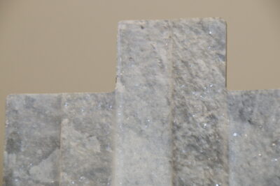 Frostbeständiger Außenbelag mit perlweißem Quarzit-Effekt, 42 x 16 cm. - Bild 17