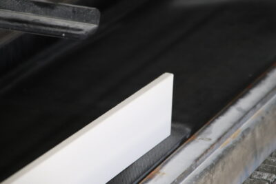 Battiscopa 180 cm. gres porcellanato bianco assoluto altezza 8 cm. rettificato tutta massa - immagine 8