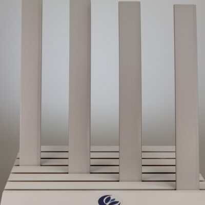 Absolute white skirting board with chamfer in porcelain stoneware 60 x 7 - thickness 0.6 cm. - image 2