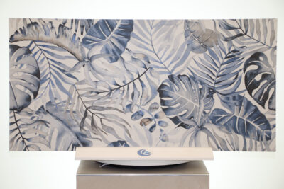 Clúdach bláthanna le haghaidh ballaí seomra leapa seomra suí 60 x 120 cm. - Earraí cloiche stain-resistant - íomhá 3