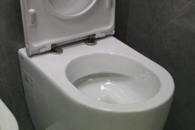 Wandbündige Sanitärkeramik Serie GALASSIA DREAM Toilette + Bidet + SoftClose-Sitz – ANTI-GELBENDE Emaille – Bild 7