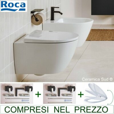 Sanitari sospesi marchio Roca Group serie Ona Original Net Animation - smalto ANTI-INGIALLIMENTO