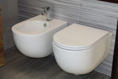 GALASSIA DREAM Sanitetsartikler serie ophængt toilet + bidet + toiletsæde - ANTI-GUL emalje - billede 4