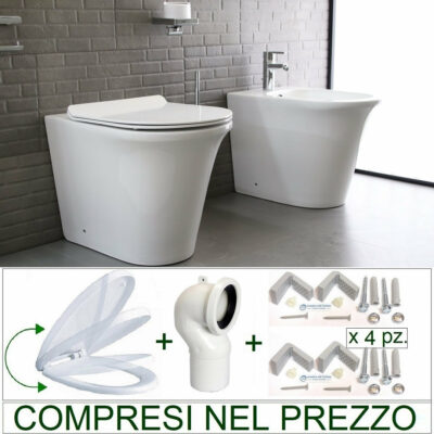 Vendita online sanitari design in offerta a basso prezzo filomuro filo parete a terra senza brida