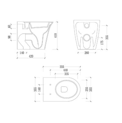 Vendita online sanitari design in offerta a basso prezzo filomuro filo parete a terra senza brida - immagine 12