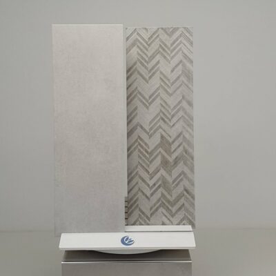 Offerta rivestimento piastrelle bagno moderno intreccio bianco sabbia 33 x 100 cm. - immagine 6