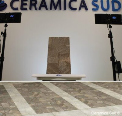 Pavimento 30 x 60 cm. in gres porcellanato puro ingelivo effetto roccia sassi squadrati Brown