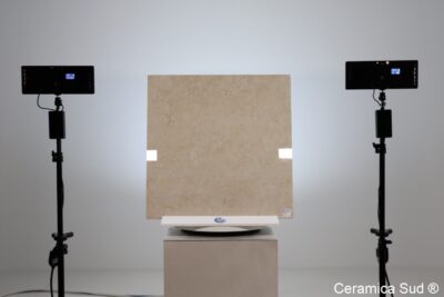 Pavimento da interno lucido a specchio effetto marmo Botticino crema fiorito beige 80 x 77,7 cm. - immagine 5