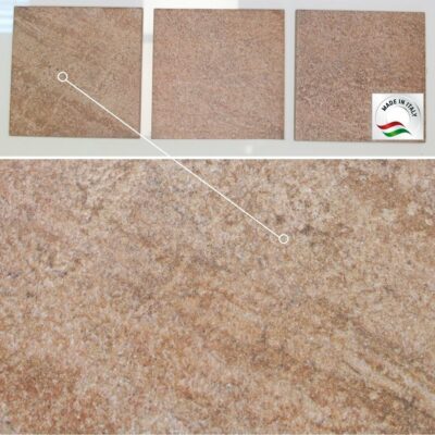 Pavimento e rivestimento effetto quarzite rossa - Gres porcellanato Carrabile antiscivolo 15 x 15 cm - immagine 2
