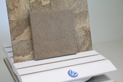 Pavimento effetto pietra marrone terra pianerottolo per art. 81 scala in gres porcellanato - immagine 7