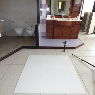 Piastrella Rivestimento White bianco assoluto opaco Florim 120 x 120 cm. - immagine 3
