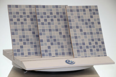 Carrelage de salle de bain effet mosaïque avec reliefs 3D 25 x 40 cm. émail céramique résistant aux taches - image 4