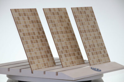 Piastrelle bagno rilievi 3D effetto mosaico toni di beige 25 x 40 cm. stock economico - immagine 9