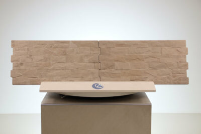 Rivestimento 3D anti umidità da esterno antimuffa effetto pietra antica beige torre castello 25x50 - immagine 10