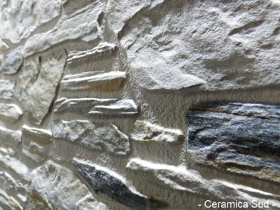 Rivestimento casa esterno forma sassi rustici chiari antimacchia resistente al gelo rilievi 3D - immagine 6