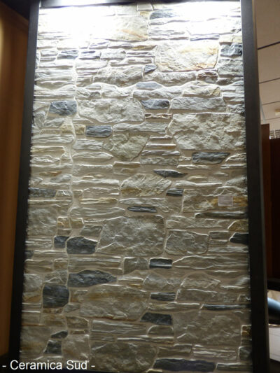 Rivestimento casa esterno forma sassi rustici chiari antimacchia resistente al gelo rilievi 3D - immagine 9