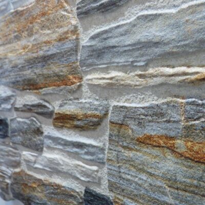 Rivestimento in finta pietra per muri interno / esterno muretto a secco ardesia 26,3 x 47,5 cm.