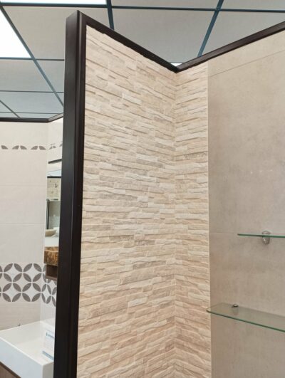 Rivestimento murale da esterno effetto pietra mix beige per protezione cappotto casa - immagine 13