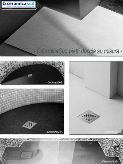 Piatto doccia effetto pietra basso extraslim 140 x 90 H2,5 taglio personalizzato con piletta acciaio - immagine 13
