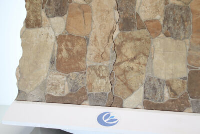 Rivestimento muratura effetto sassi rustici anti umidità simil pietra ricostruita 33 x 55 cm. - immagine 4