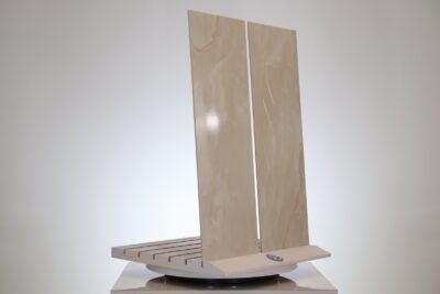 Piastrelle lucide per bagno effetto venato beige stile classico rilievi 3D 30 x 90 cm. - immagine 7