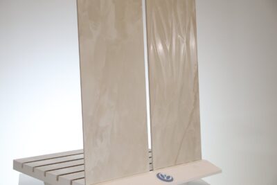 Piastrelle lucide per bagno effetto venato beige stile classico rilievi 3D 30 x 90 cm. - immagine 9