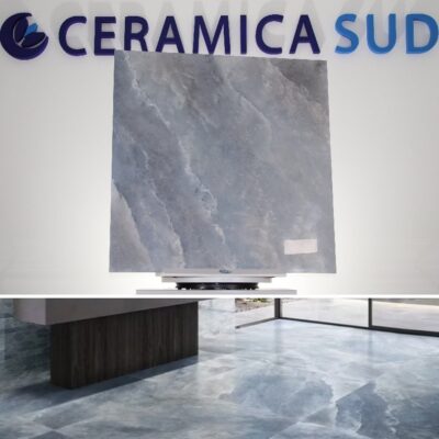 Pavimento Persian Blu Cerdisa gres porcellanato effetto marmo rettificato lucido levigato 120 cm.