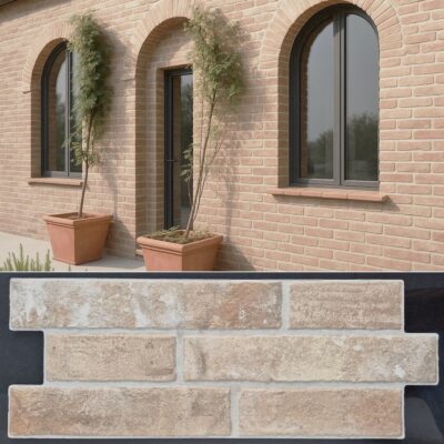 Rivestimento mattoncini cotto rosso chiaro rosato cortina gres - RESISTENZA AL GELO / ISO 10545 - 12