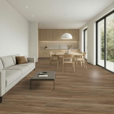 Stock Miglior Pavimento SPC Minerale Antimacchia New Flow 55 spessore sottile legno Atlante