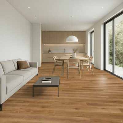 Stock Miglior Pavimento SPC Minerale Antimacchia New Flow 55 spessore sottile legno Caucaso