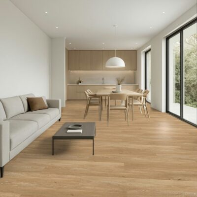 Stock Miglior Pavimento SPC Minerale Antimacchia New Flow 55 spessore sottile legno Everest