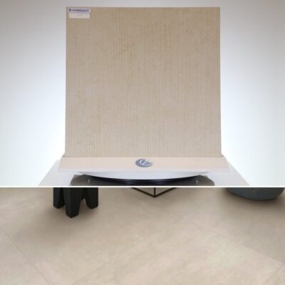 Pavimento da interno moderno Florim in Gres porcellanato effetto pietra Floortech Floor 60 x 60 cm.