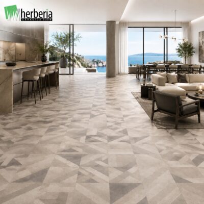 Pavimento decoro forme mix Herberia 75 x 75 cm. - MADE IN ITALY
