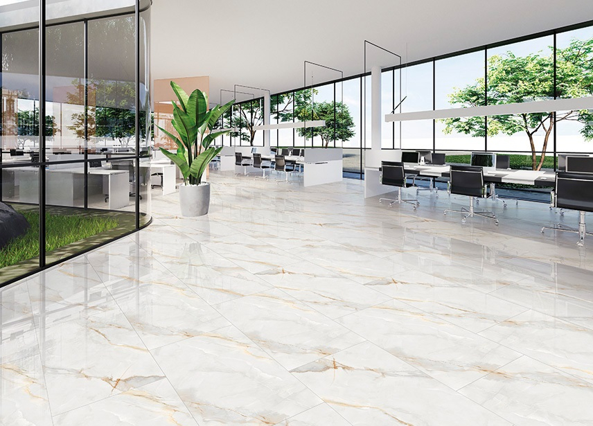 Rivestimento salotto gres porcellanato effetto onice gold rettificato lucido a specchio 60 x 120 cm. - immagine 17