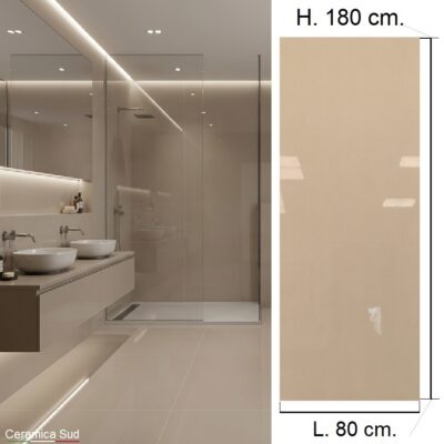 Pavimento e rivestimento Florim da bagno lucido a specchio alta resistenza tutta massa 180 x 80 cm.