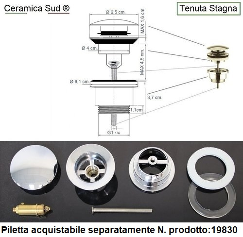 Lavabo Sospeso 110 cm. Gres Porcellanato FLORIM Antimacchia Classe 5 - ISO 10545-14 bianco opaco - immagine 12