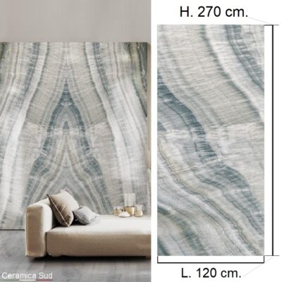 Pavimento Energieker in gres porcellanato serie Persia formato colore Fern 120 x 270 cm.