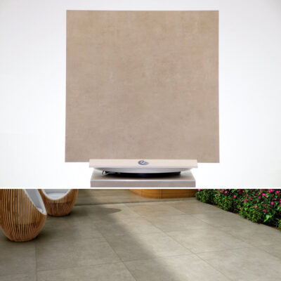 Pavimento da esterno moderno sabbia naturale opaco gres porcellanato 90 x 90 cm.
