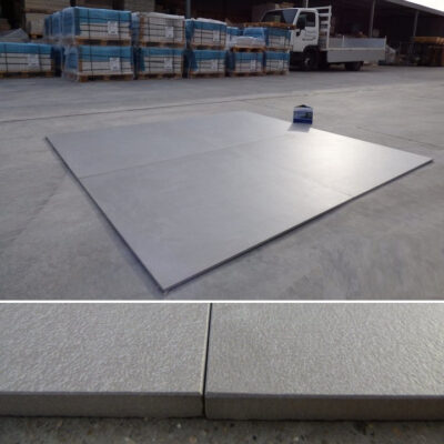 Pavimento colore grigio cemento 90 x 90 cm. - Rettificato